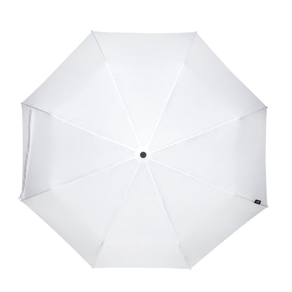 White - Back - Floso Dane RPET Folding Umbrella