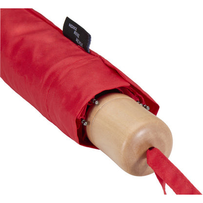 Red - Lifestyle - Floso Dane RPET Folding Umbrella