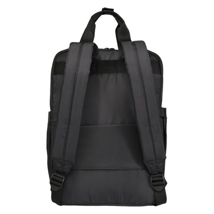Solid Black - Back - Floso Trip Aware 9L Laptop Backpack