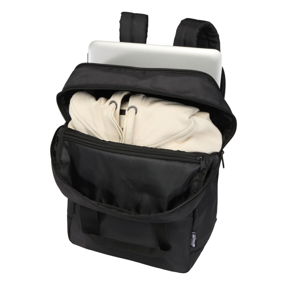 Solid Black - Lifestyle - Floso Trip Aware 9L Laptop Backpack