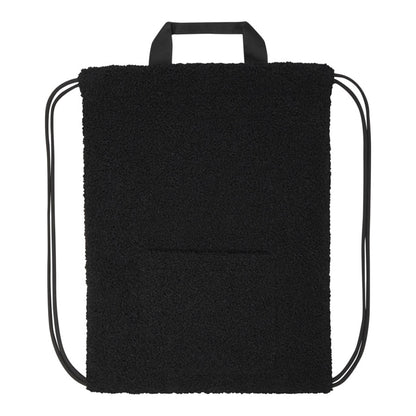 Solid Black - Lifestyle - Floso Bear Sherpa 9L Drawstring Bag