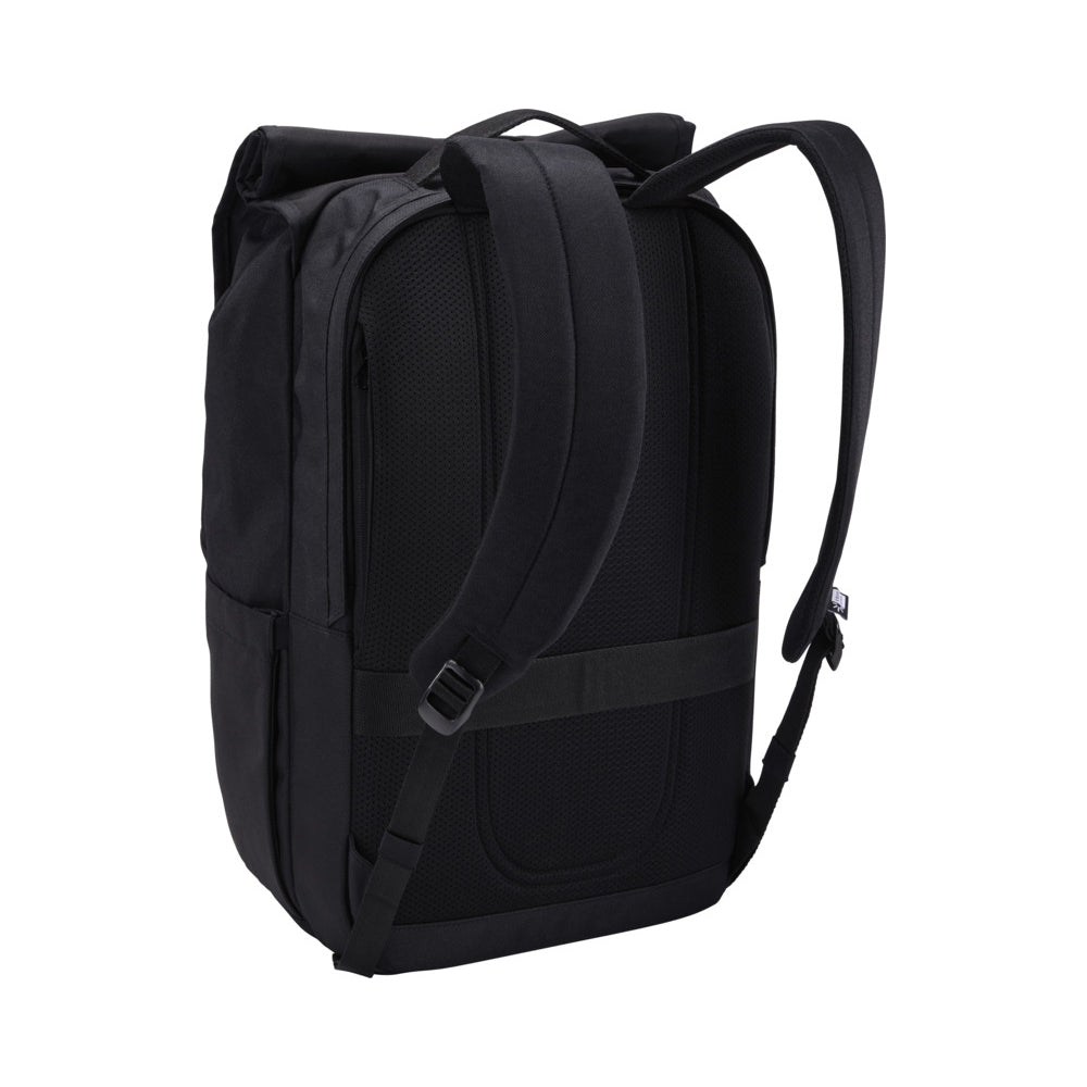 Solid Black - Back - Case Logic Roll Up Laptop Backpack