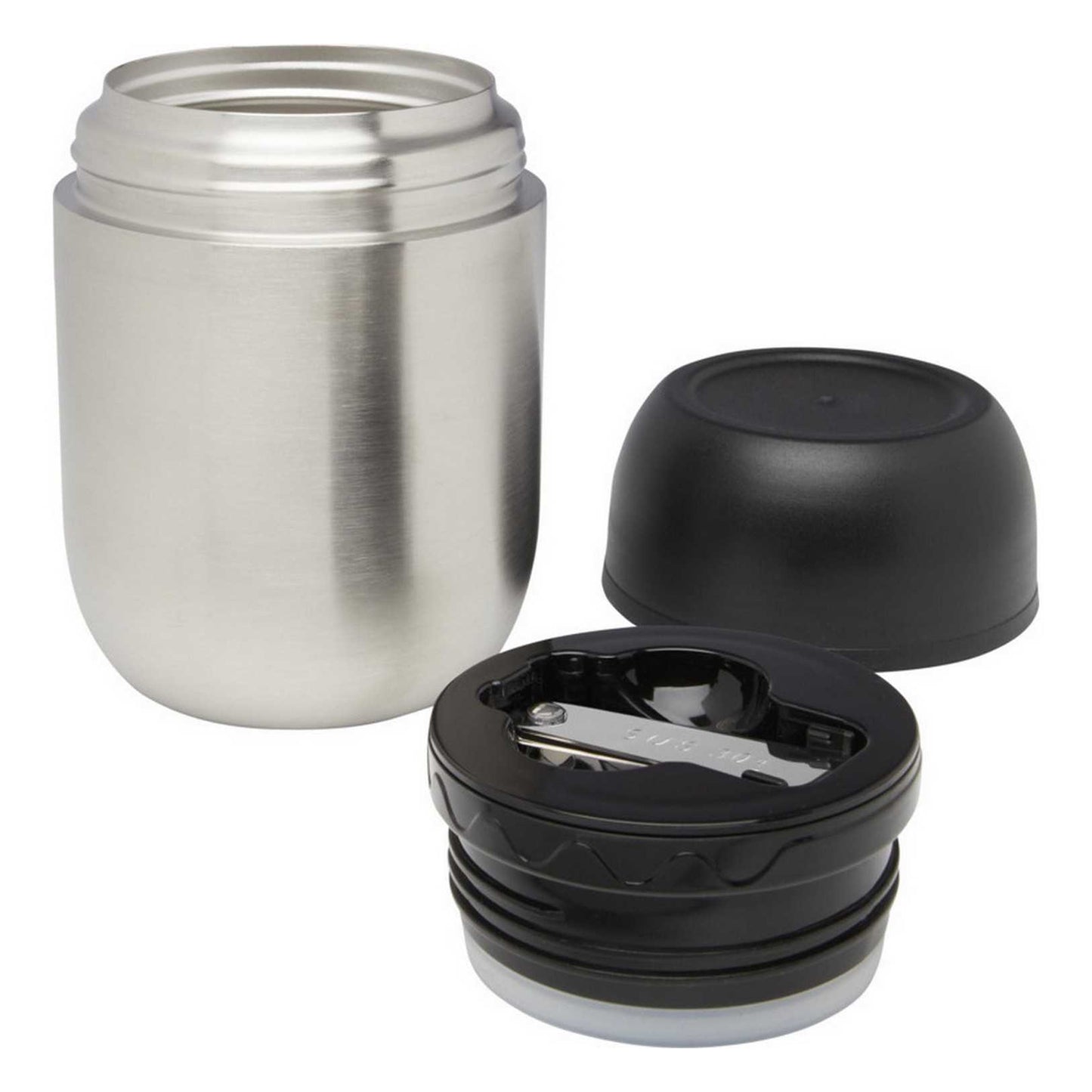 Silver - Back - Seasons Supo Recycled Stainless Steel 480ml Lunch Pot