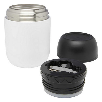 White - Back - Seasons Supo Recycled Stainless Steel 480ml Lunch Pot