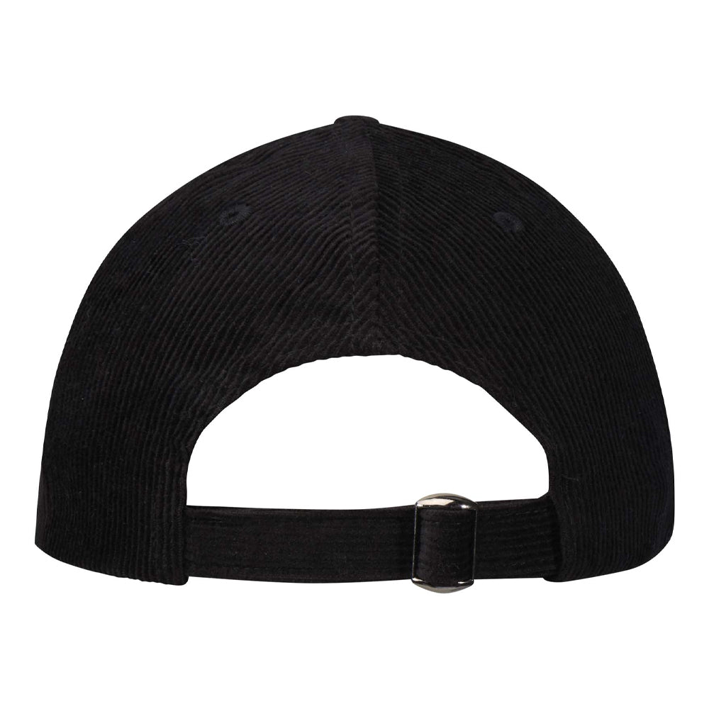 Solid Black - Back - Elevate NXT 6 Panel Corduroy Baseball Cap