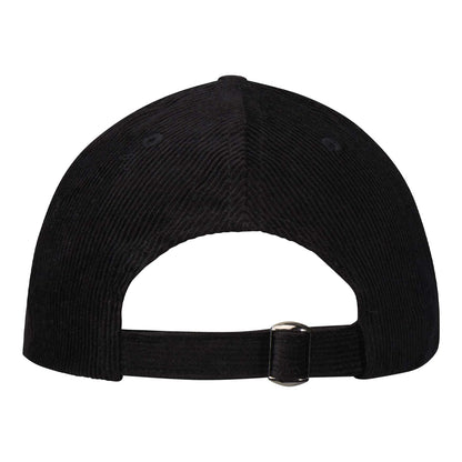 Solid Black - Back - Elevate NXT 6 Panel Corduroy Baseball Cap