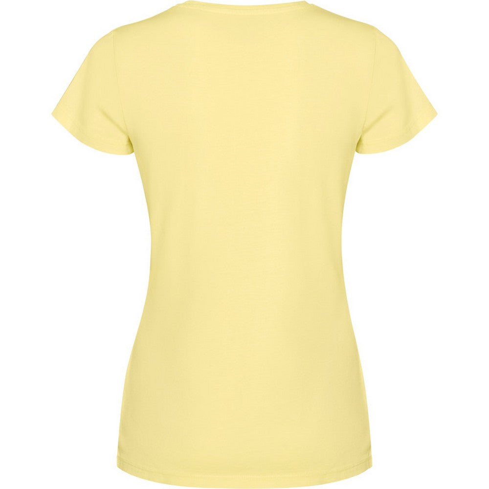 Yellow - Back - Roly Womens-Ladies Fiyi Short-Sleeved T-Shirt
