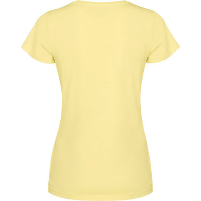 Yellow - Back - Roly Womens-Ladies Fiyi Short-Sleeved T-Shirt