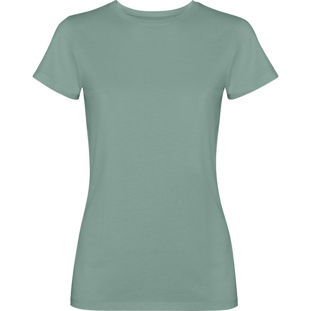 Dark Green - Front - Roly Womens-Ladies Fiyi Short-Sleeved T-Shirt