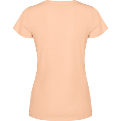 Light Orange - Back - Roly Womens-Ladies Fiyi Short-Sleeved T-Shirt