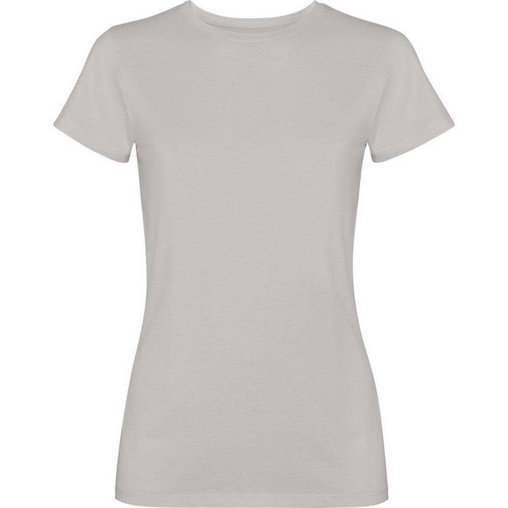 Grey - Front - Roly Womens-Ladies Fiyi Short-Sleeved T-Shirt