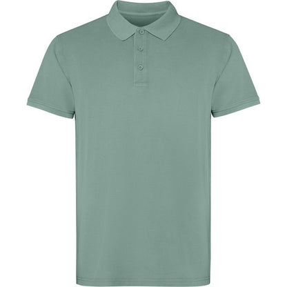 Dark Green - Front - Roly Unisex Adult Cobain Short-Sleeved Polo Shirt