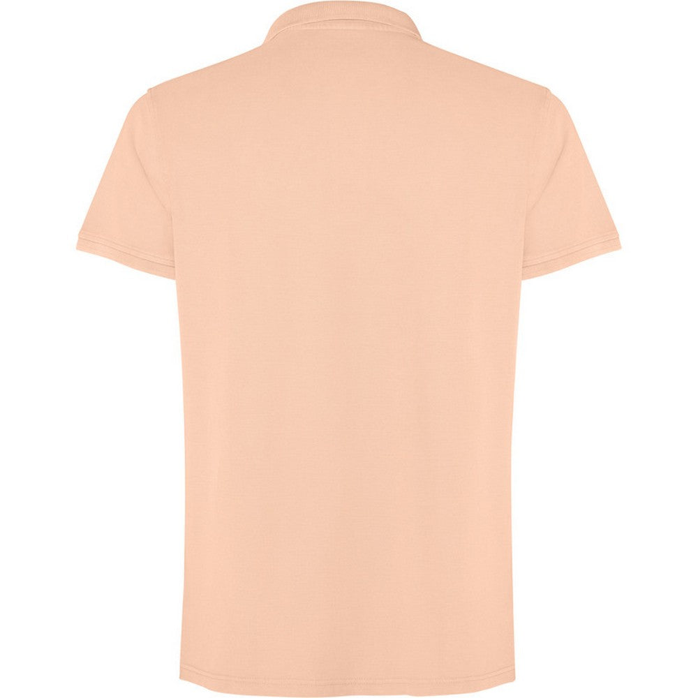 Light Orange - Back - Roly Unisex Adult Cobain Short-Sleeved Polo Shirt