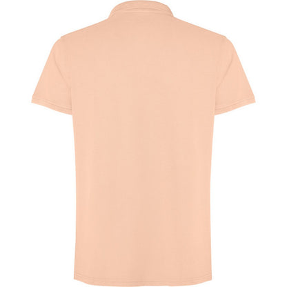 Light Orange - Back - Roly Unisex Adult Cobain Short-Sleeved Polo Shirt