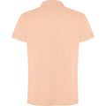 Light Orange - Back - Roly Unisex Adult Cobain Short-Sleeved Polo Shirt