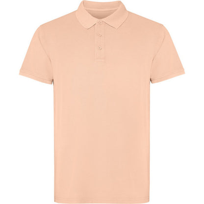 Light Orange - Front - Roly Unisex Adult Cobain Short-Sleeved Polo Shirt