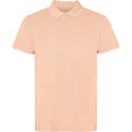 Light Orange - Front - Roly Unisex Adult Cobain Short-Sleeved Polo Shirt