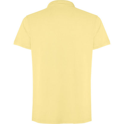 Yellow - Back - Roly Unisex Adult Cobain Short-Sleeved Polo Shirt