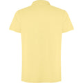 Yellow - Back - Roly Unisex Adult Cobain Short-Sleeved Polo Shirt