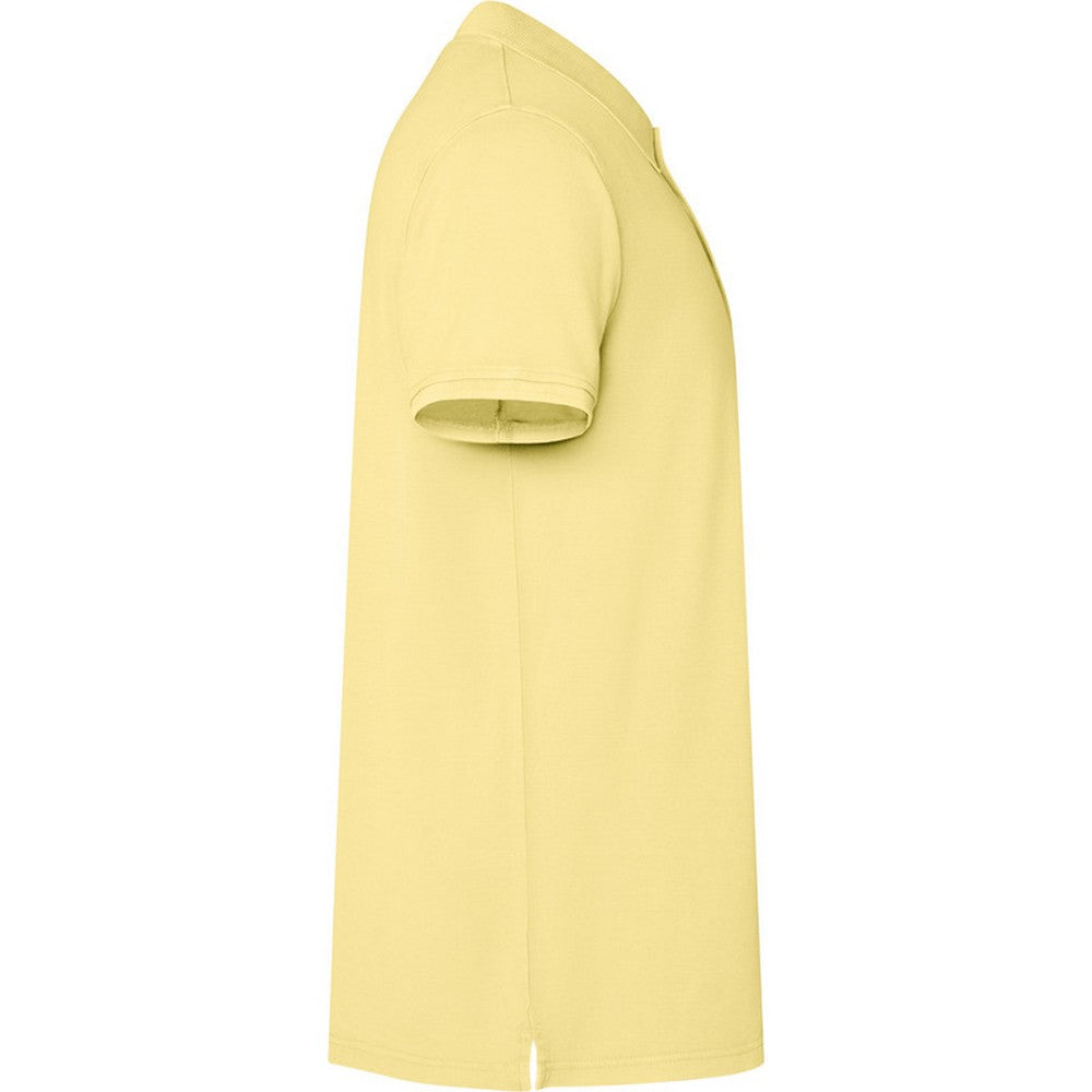 Yellow - Side - Roly Unisex Adult Cobain Short-Sleeved Polo Shirt