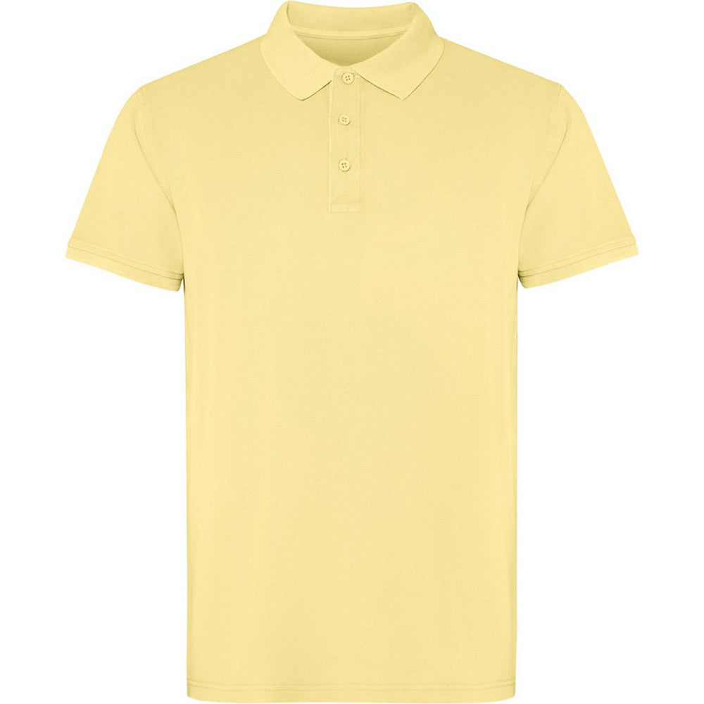 Yellow - Front - Roly Unisex Adult Cobain Short-Sleeved Polo Shirt