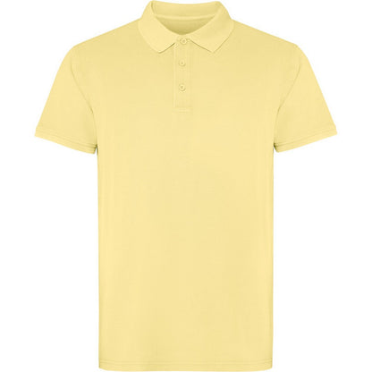 Yellow - Front - Roly Unisex Adult Cobain Short-Sleeved Polo Shirt