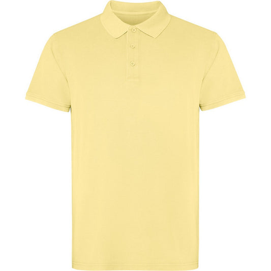 Yellow - Front - Roly Unisex Adult Cobain Short-Sleeved Polo Shirt
