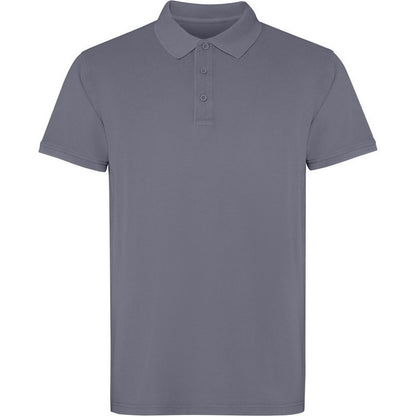 Dark Grey - Front - Roly Unisex Adult Cobain Short-Sleeved Polo Shirt