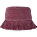 Burgundy - Front - Elevate Essentials Mitica Washed Sun Hat
