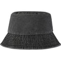 Solid Black - Back - Elevate Essentials Mitica Washed Sun Hat