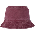 Burgundy - Back - Elevate Essentials Mitica Washed Sun Hat