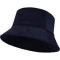 Navy - Front - Elevate NXT Unisex Adult Howson Corduroy Recycled Sun Hat