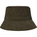 Forest Green - Back - Elevate NXT Unisex Adult Howson Corduroy Recycled Sun Hat