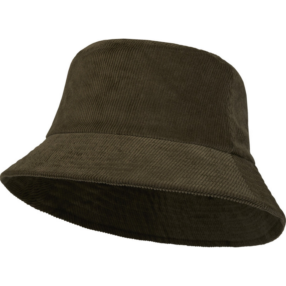 Forest Green - Front - Elevate NXT Unisex Adult Howson Corduroy Recycled Sun Hat