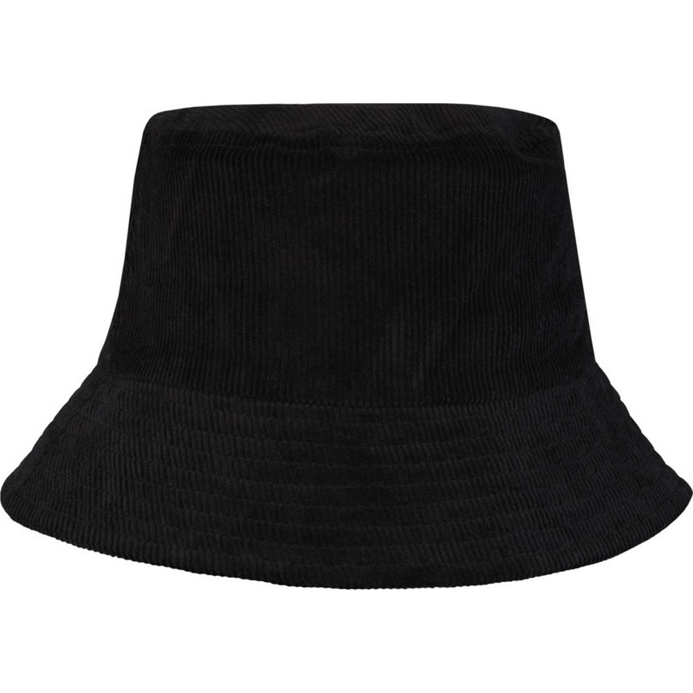 Solid Black - Back - Elevate NXT Unisex Adult Howson Corduroy Recycled Sun Hat