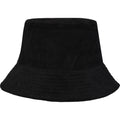Solid Black - Back - Elevate NXT Unisex Adult Howson Corduroy Recycled Sun Hat