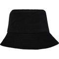 Solid Black - Side - Elevate NXT Unisex Adult Howson Corduroy Recycled Sun Hat