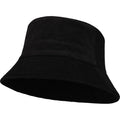 Solid Black - Front - Elevate NXT Unisex Adult Howson Corduroy Recycled Sun Hat