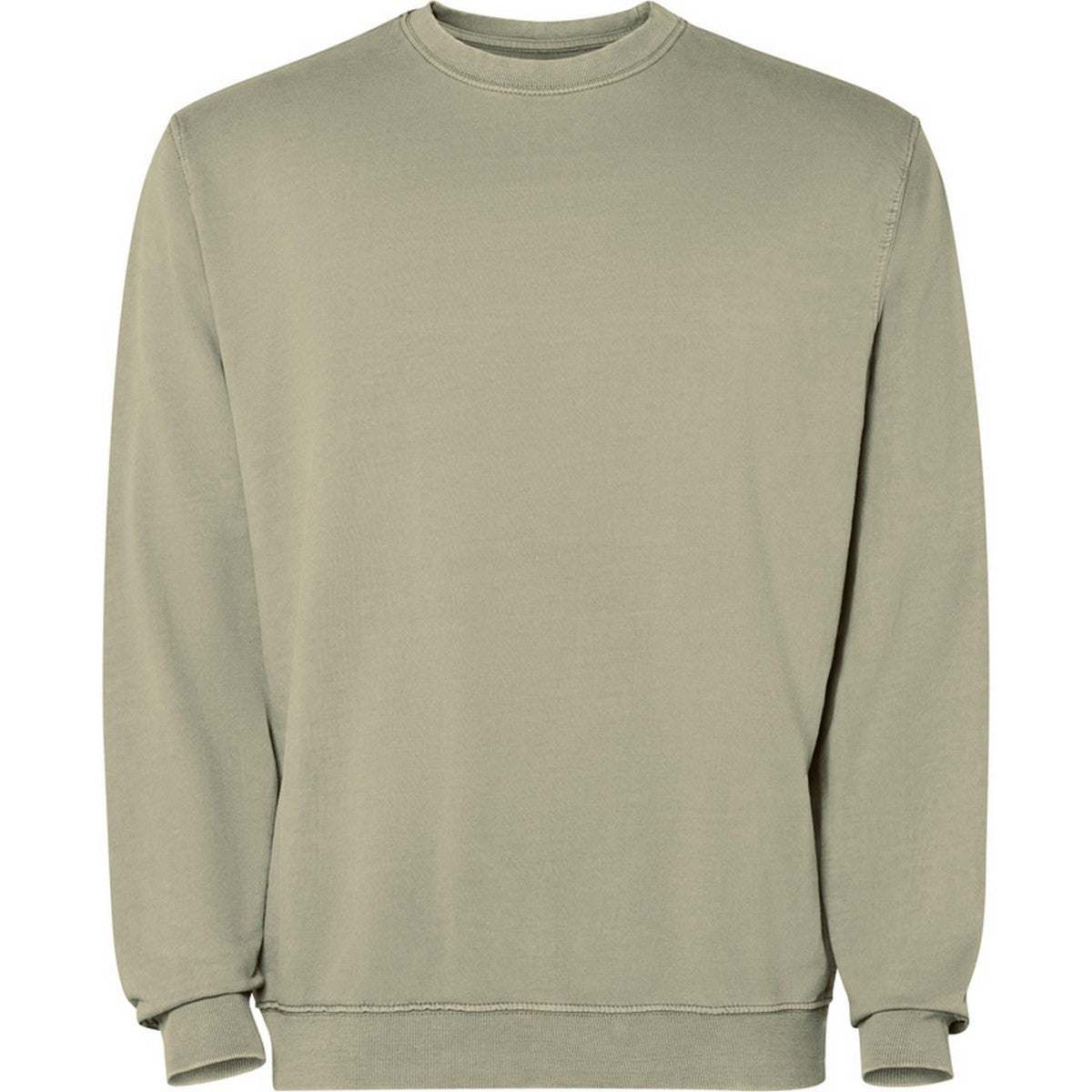 Khaki - Front - Roly Unisex Adult Jaya Crew Neck Sweatshirt