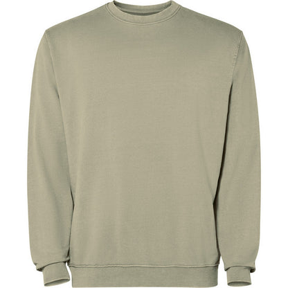 Khaki - Front - Roly Unisex Adult Jaya Crew Neck Sweatshirt