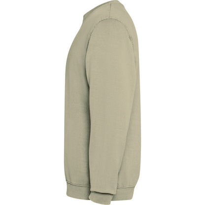 Khaki - Lifestyle - Roly Unisex Adult Jaya Crew Neck Sweatshirt