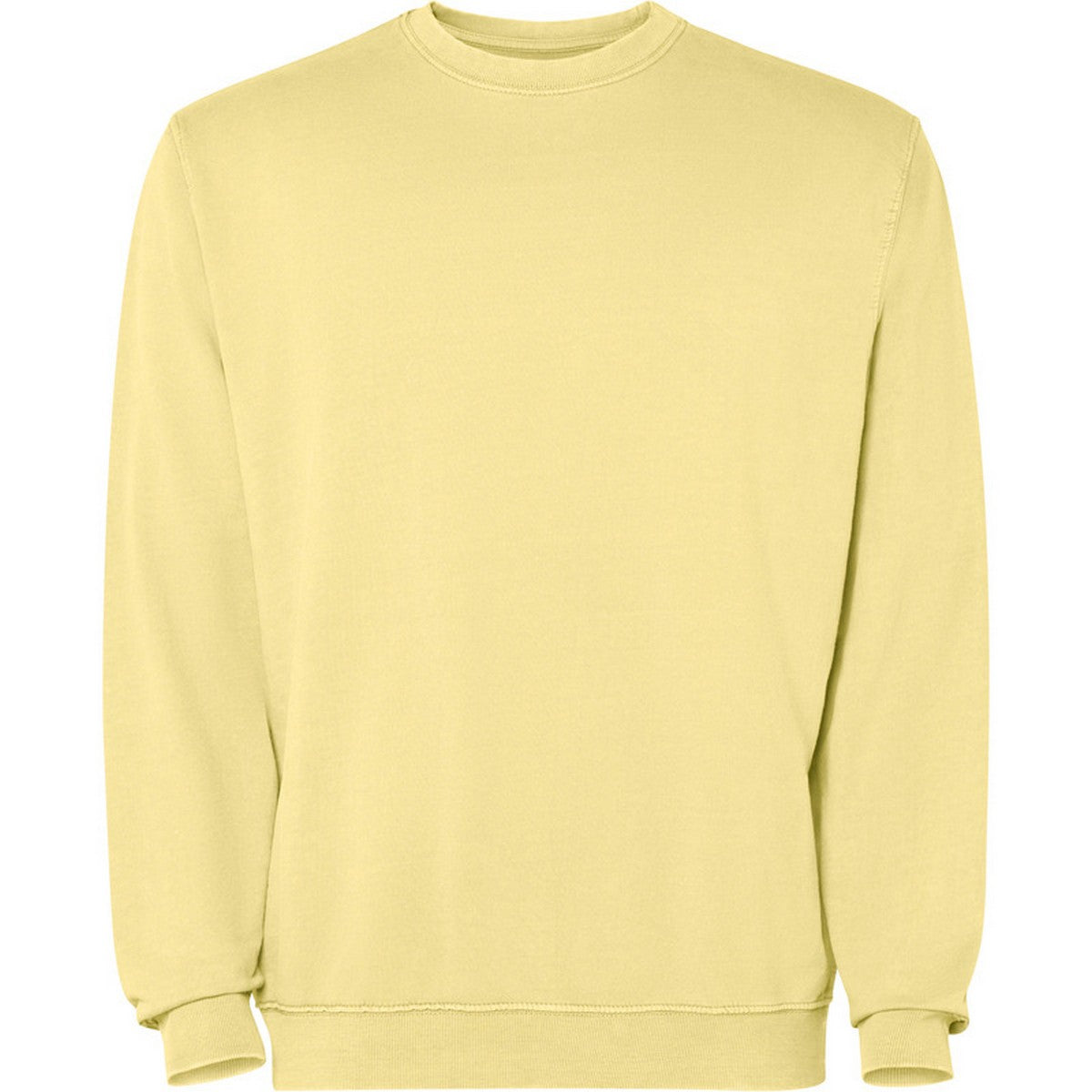 Yellow - Front - Roly Unisex Adult Jaya Crew Neck Sweatshirt