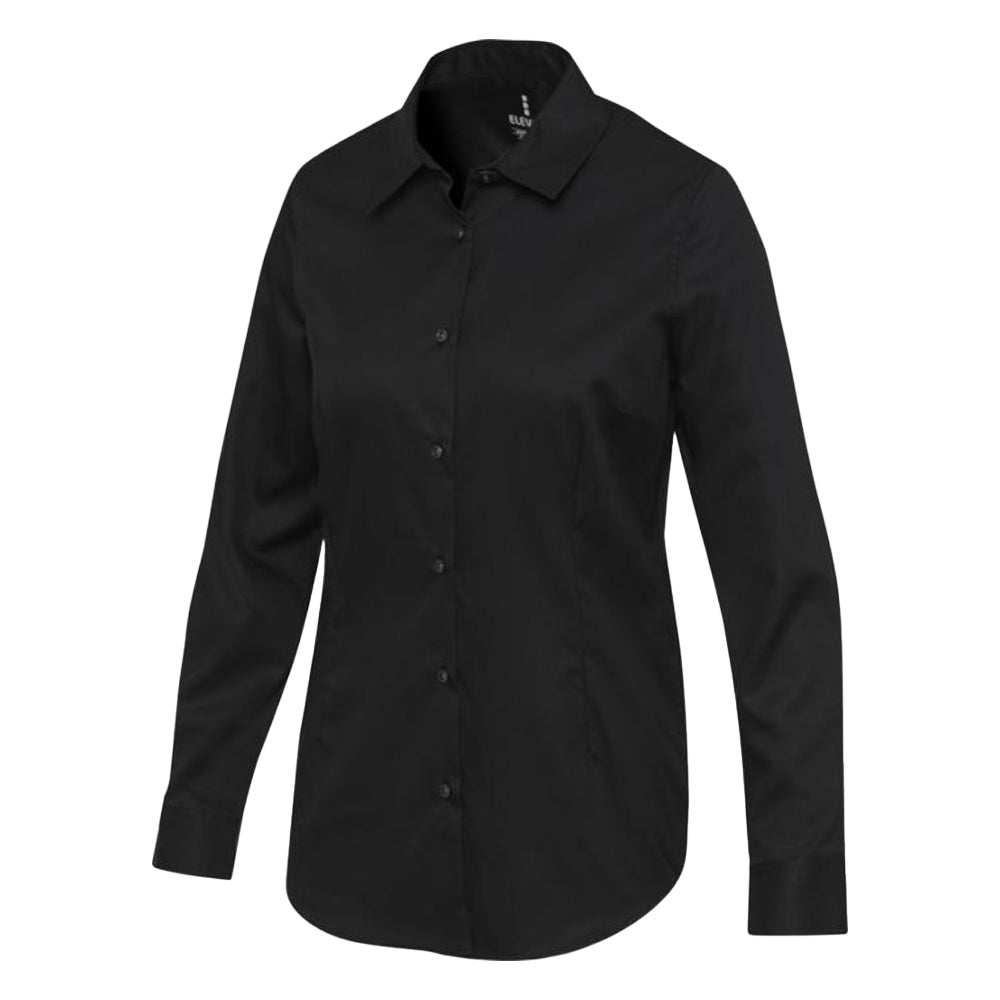Solid Black - Side - Elevate NXT Womens-Ladies Citrine Shirt