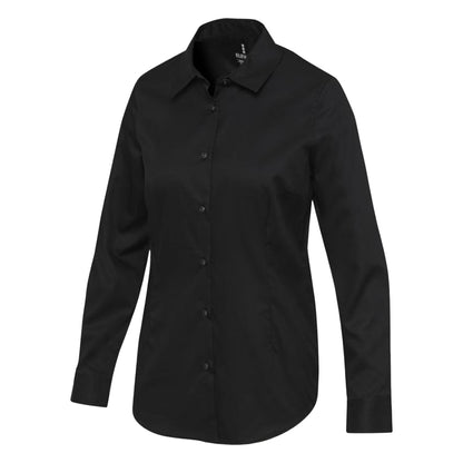 Solid Black - Side - Elevate NXT Womens-Ladies Citrine Shirt