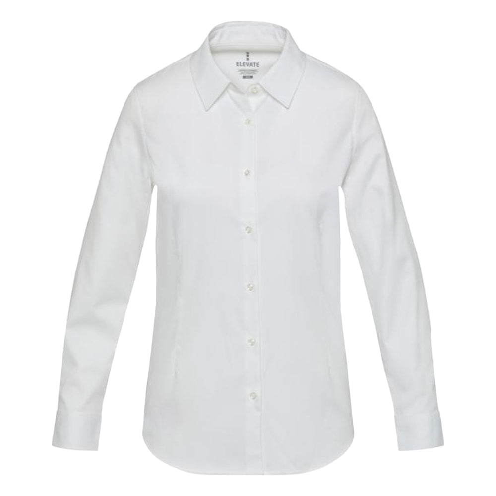 White - Front - Elevate NXT Womens-Ladies Citrine Shirt