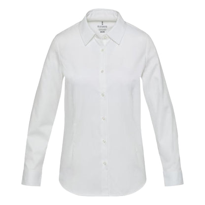 White - Front - Elevate NXT Womens-Ladies Citrine Shirt