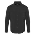 Solid Black - Front - Elevate NXT Mens Poplin Shirt