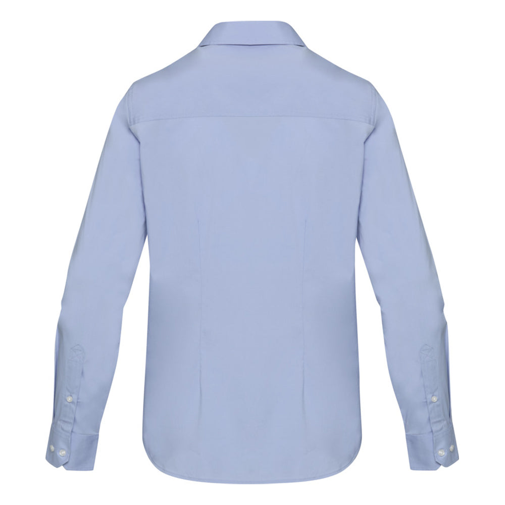 Light Blue-Light Blue - Back - Elevate NXT Womens-Ladies Poplin Shirt