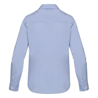 Light Blue-Light Blue - Back - Elevate NXT Womens-Ladies Poplin Shirt