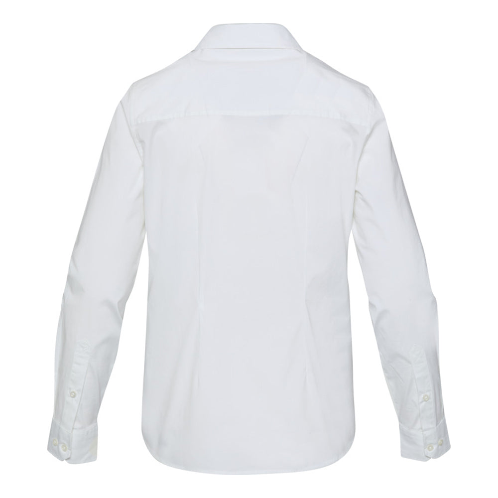White - Back - Elevate NXT Womens-Ladies Poplin Shirt